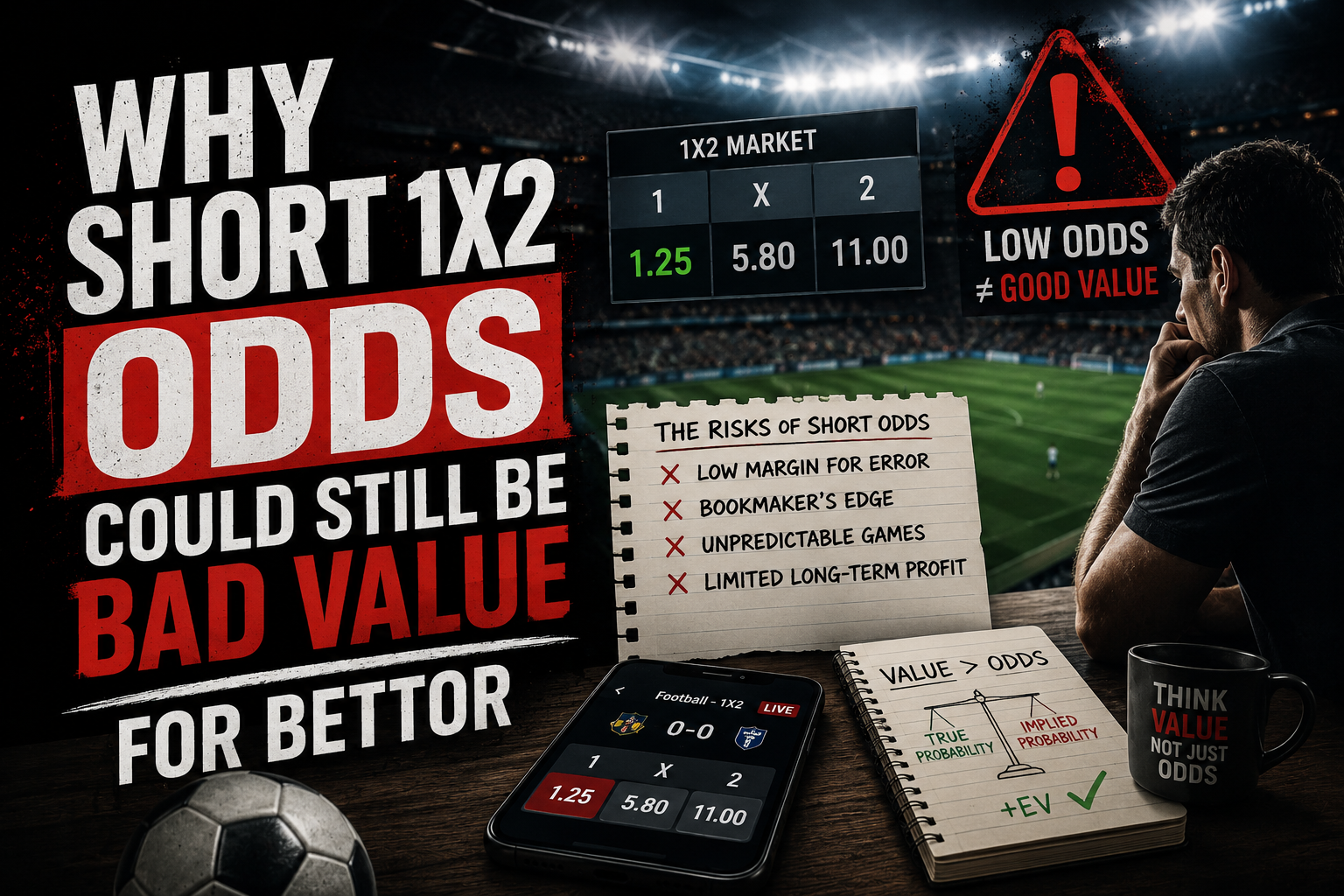 Why Short 1X2 Odds Could Still Be Bad Value for Bettor